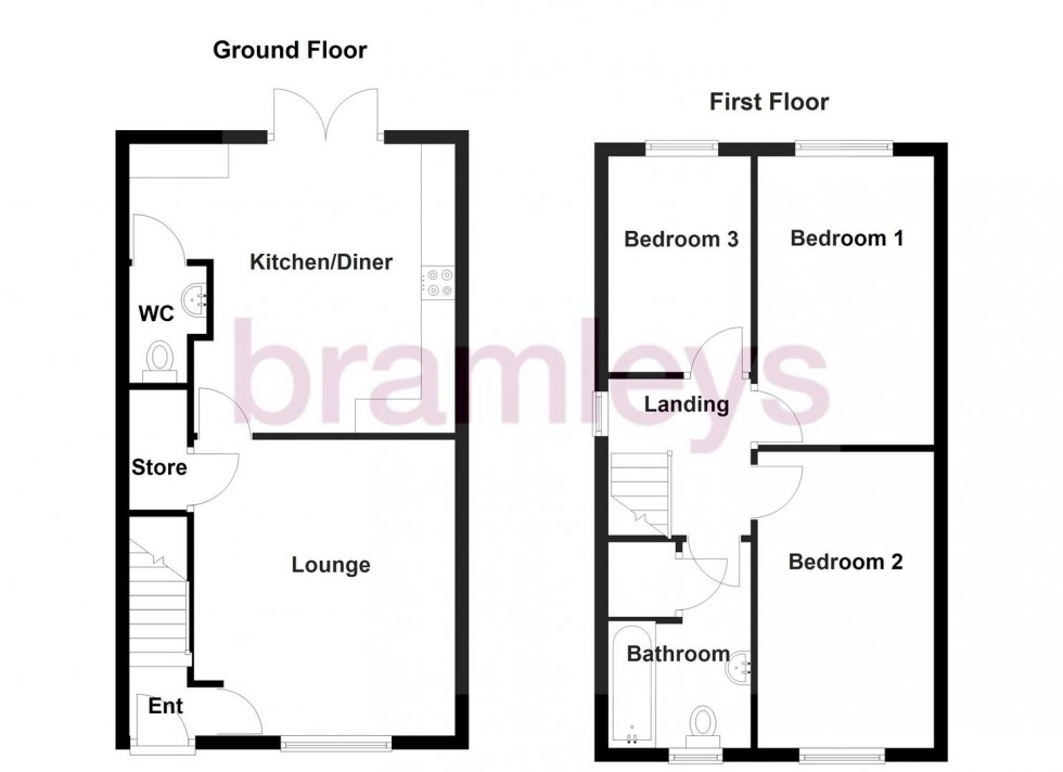 Floorplan for Nook Court, Salendine Nook, Huddersfield