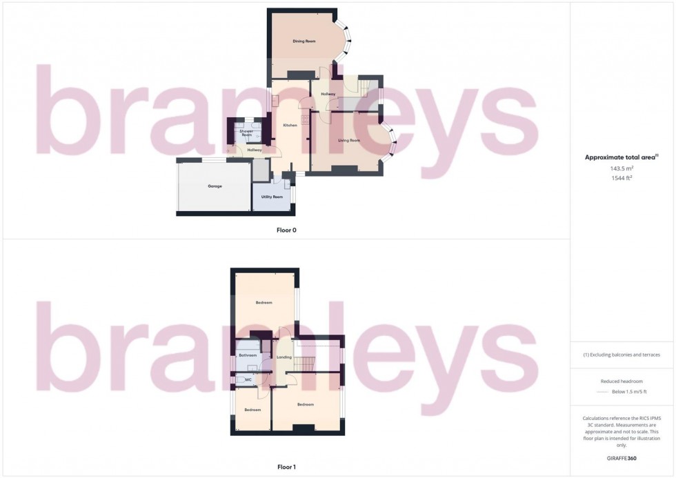 Floorplan for Yew Trees, Southowram, Halifax