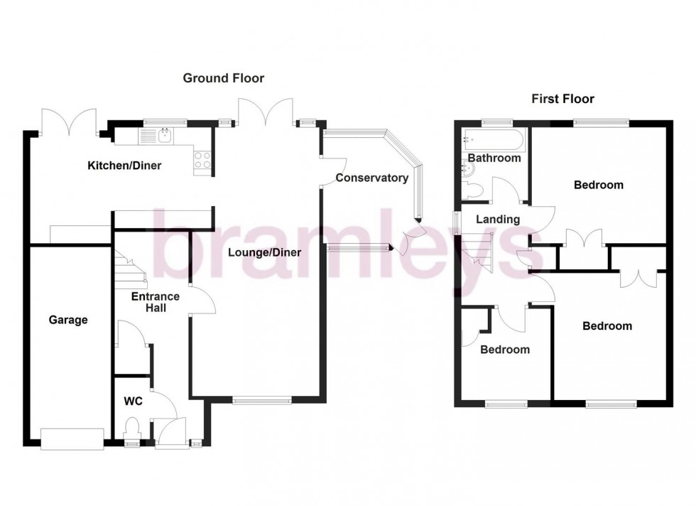 Floorplan for Butterwood Close, Huddersfield