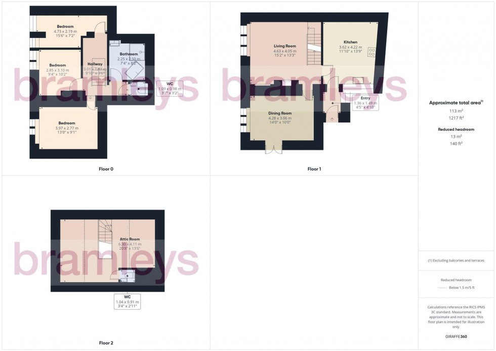 Floorplan for Wainstalls Lane, Halifax