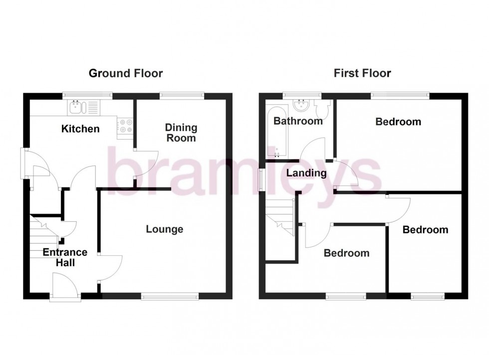 Floorplan for Sherwood Avenue, Bradley, Huddersfield