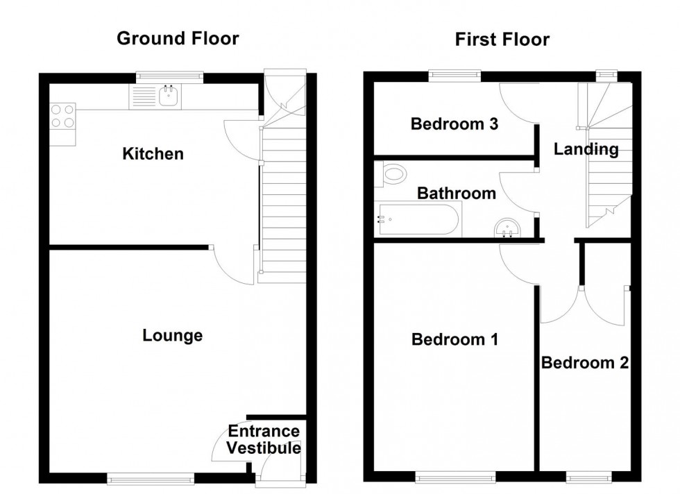 Floorplan for Old Bank Road, Mirfield