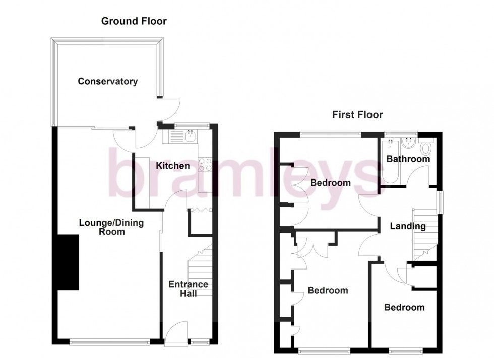 Floorplan for The Drive, Hipperholme, Halifax