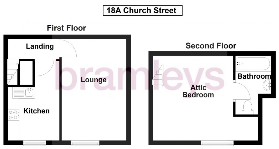 Floorplan for Church Street, Crosland Moor, Huddersfield