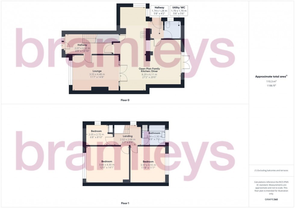 Floorplan for Bradshaw Lane, Bradshaw, Halifax