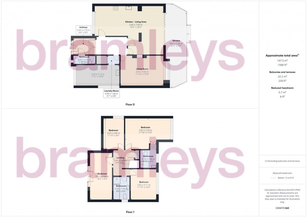 Floorplan for Fenay Lane, Almondbury, Huddersfield
