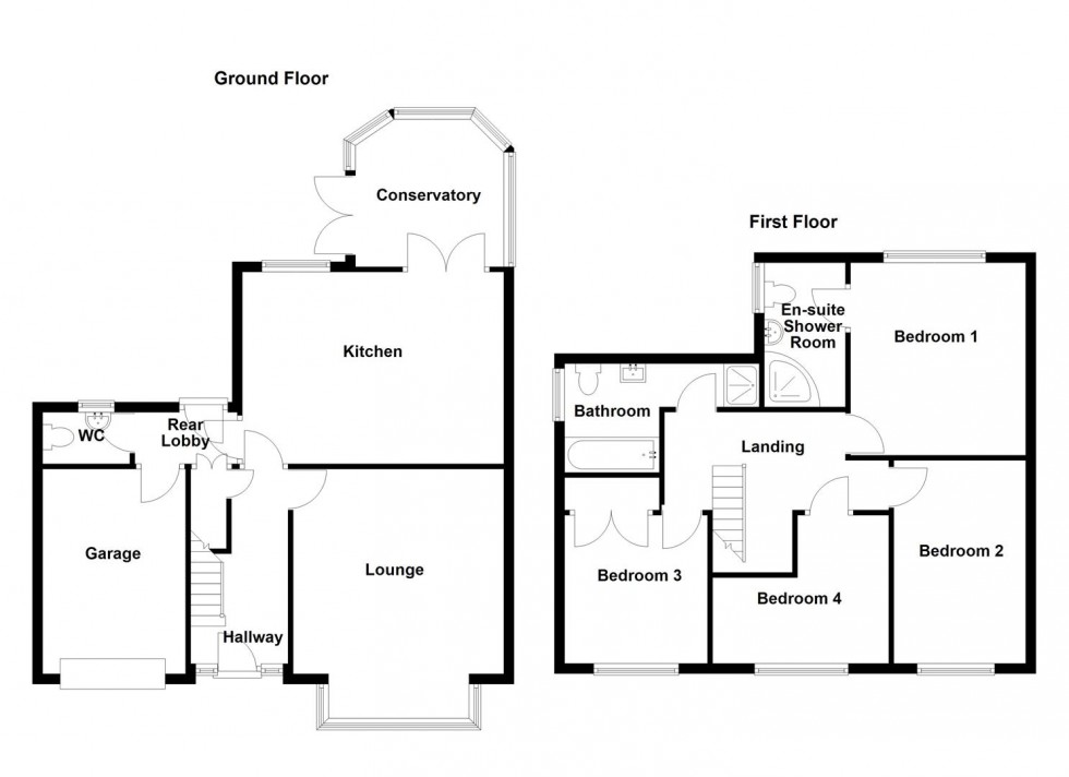 Floorplan for Meadowbank Crescent, Mirfield