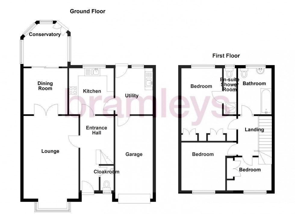 Floorplan for Grange Heights, Southowram, Halifax