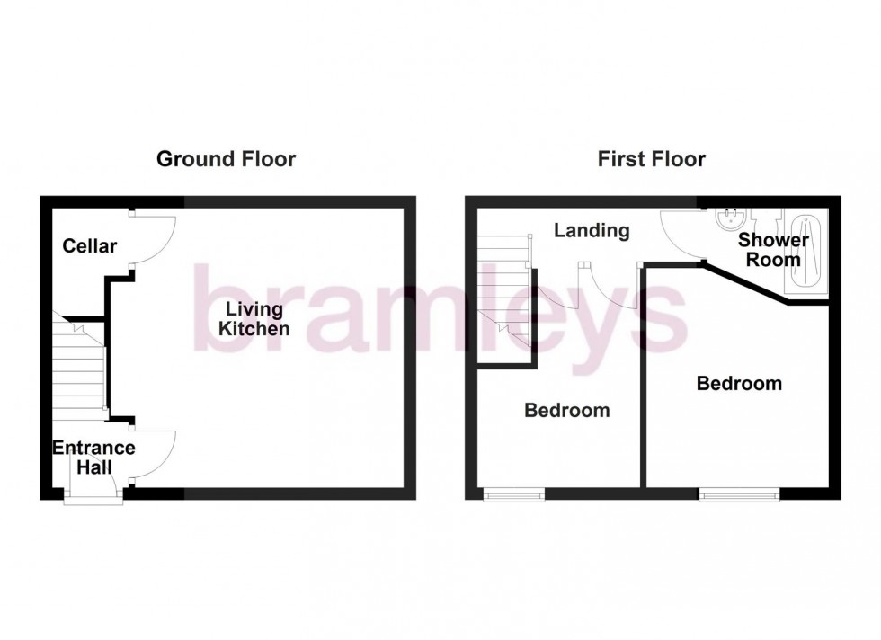 Floorplan for Hawthorne Terrace, Crosland Moor, Huddersfield