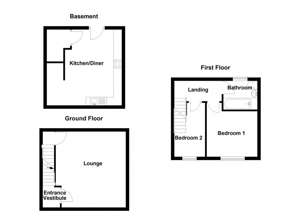 Floorplan for Greenside Road, Mirfield