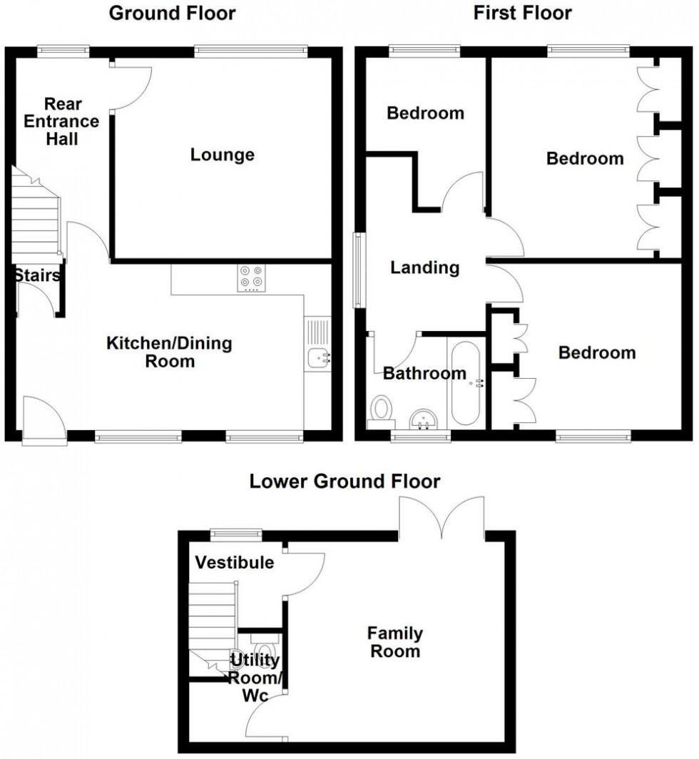 Floorplan for High Crest, Linthwaite, Huddersfield