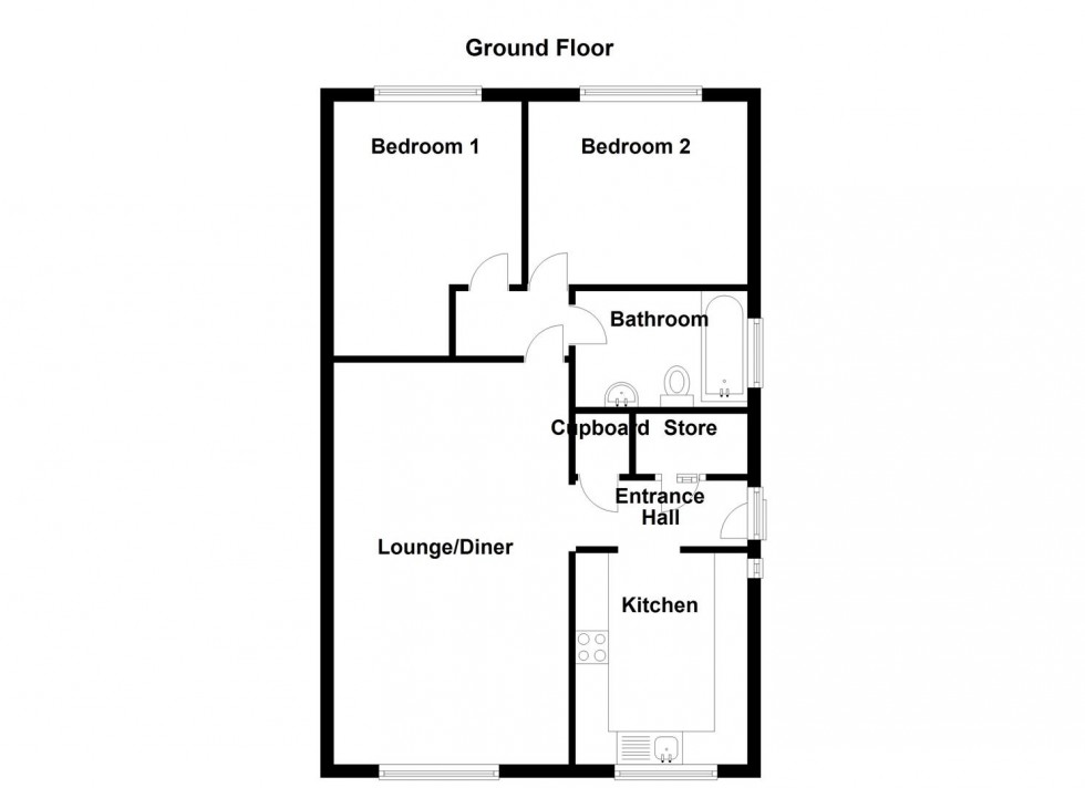 Floorplan for Spen View, Dewsbury Moor, Dewsbury