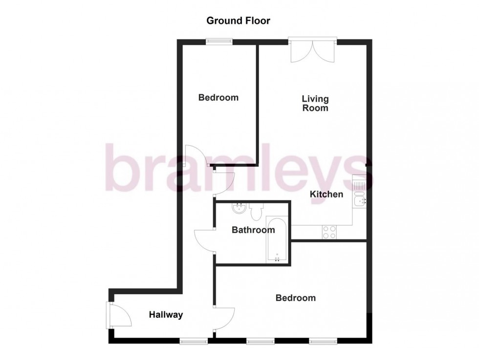 Floorplan for Back Lane, Heckmondwike