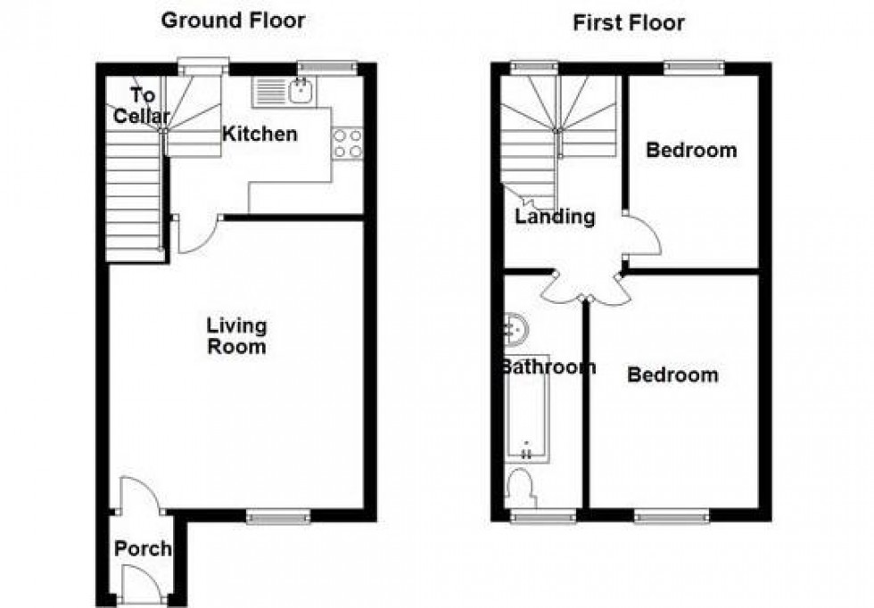 Floorplan for Cowslip Street, Paddock, Huddersfield