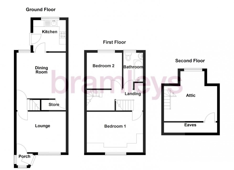 Floorplan for Cowcliffe Hill Road, Cowcliffe, Huddersfield