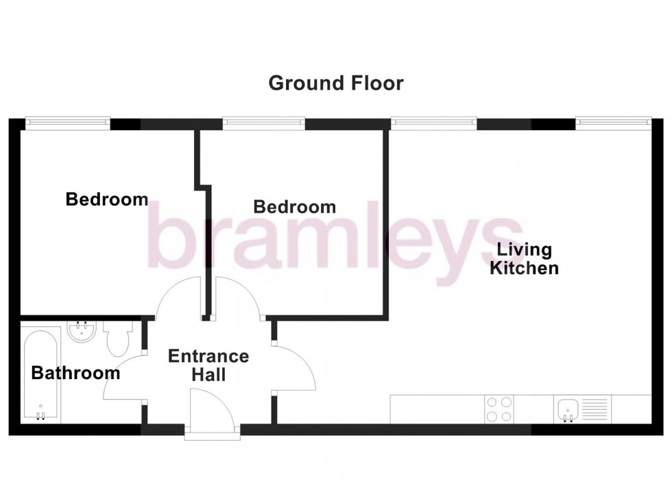 Floorplan for Apartment 14 Perseverance Mill, Westbury Street, Elland