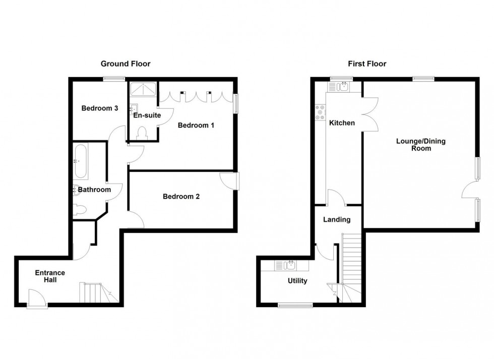 Floorplan for The Orchards, Bellstring Lane, Mirfield