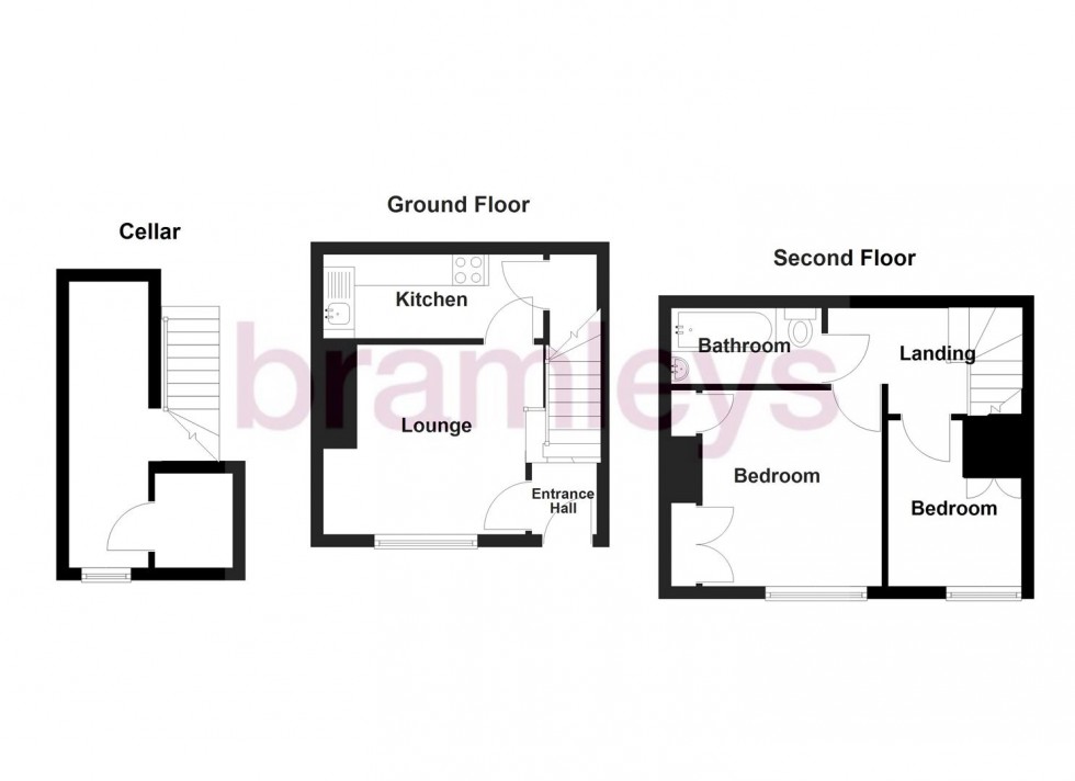 Floorplan for Cowcliffe Hill Road, Huddersfield