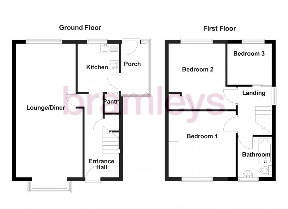 Floorplan for Longden Avenue, Lepton, Huddersfield
