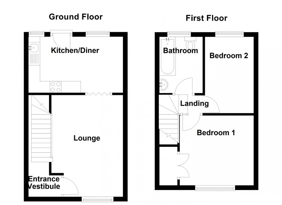Floorplan for Chadwick Fold Lane, Mirfield