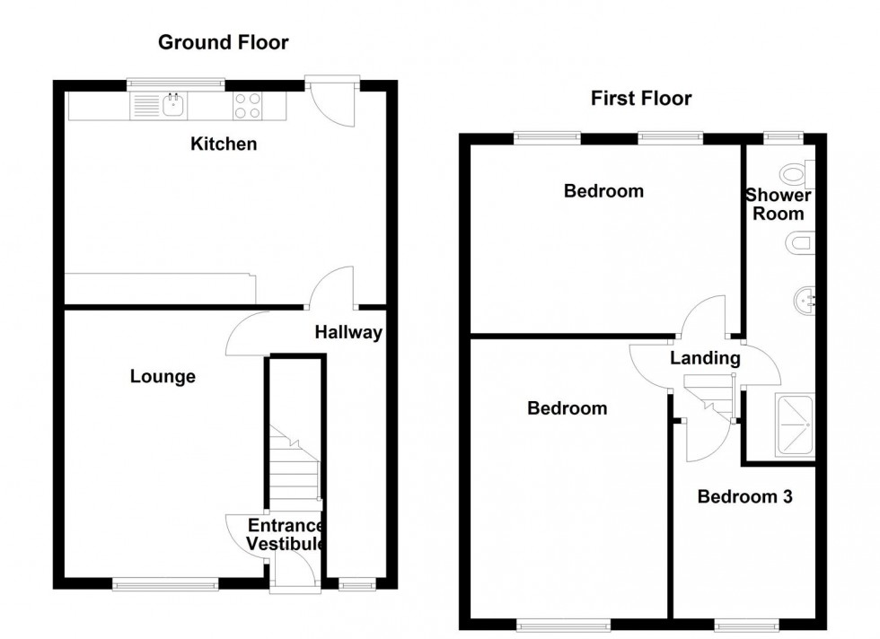 Floorplan for Ings Road, Heckmondwike