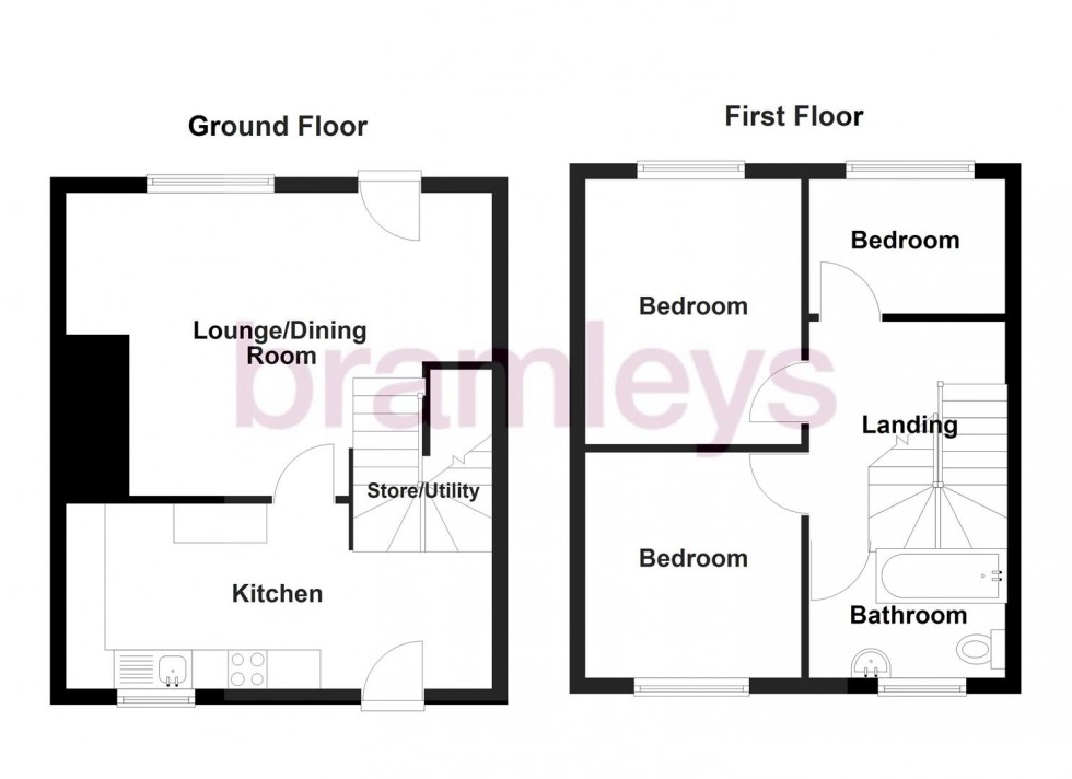Floorplan for Holmfield, Clayton West, Huddersfield