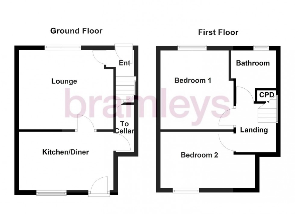 Floorplan for Sharp Lane, Almondbury, Huddersfield