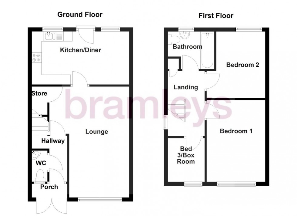 Floorplan for Birkdale Avenue, Huddersfield