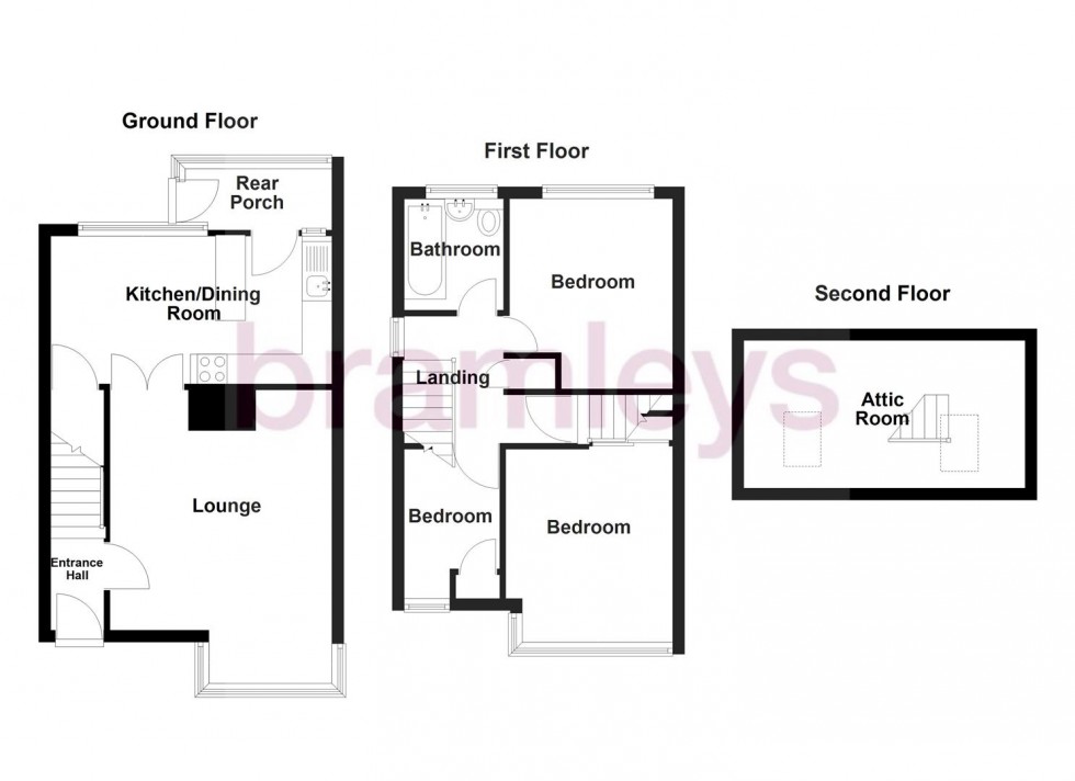 Floorplan for Middlecliffe Drive, Crow Edge, Barnsley