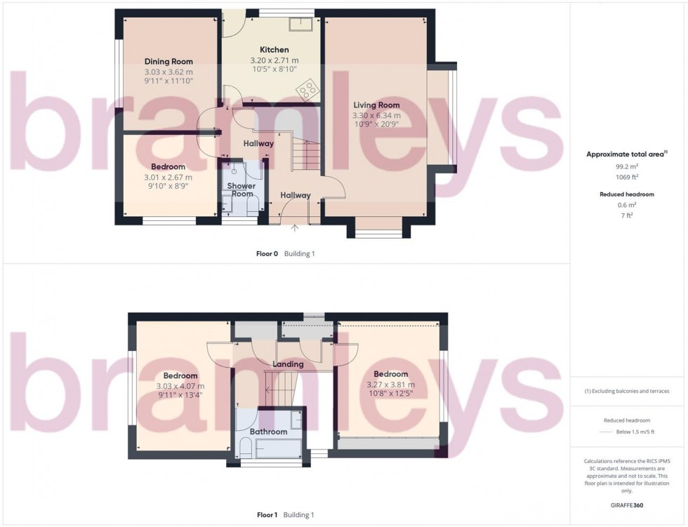 Floorplan for Elm Court, Kirkburton, Huddersfield