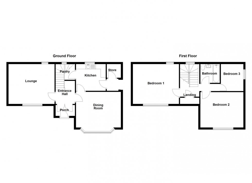 Floorplan for Meadowbank Crescent, Mirfield