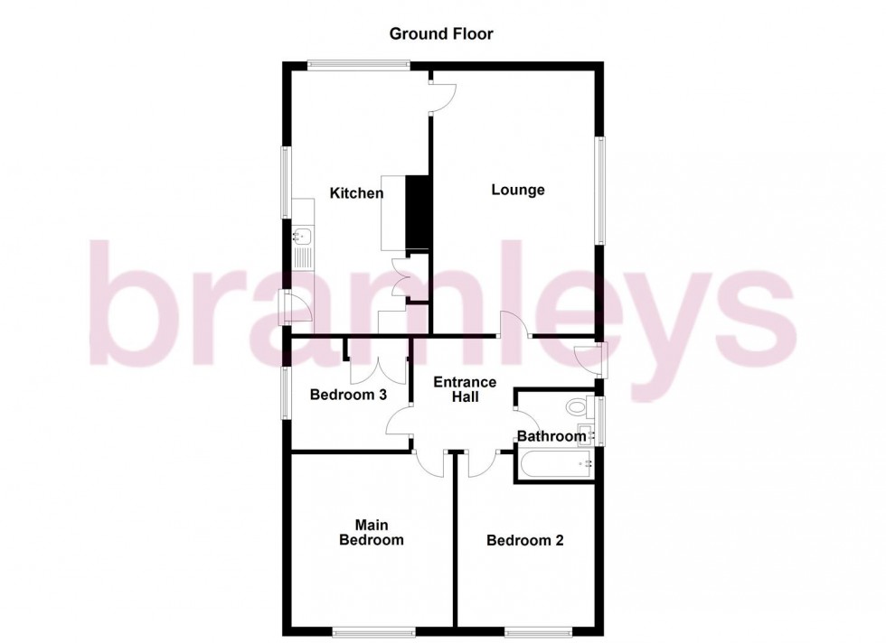 Floorplan for Coniston Avenue, Dalton, Huddersfield