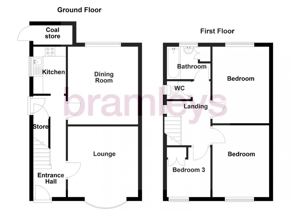 Floorplan for The Crescent, New Mill, Holmfirth