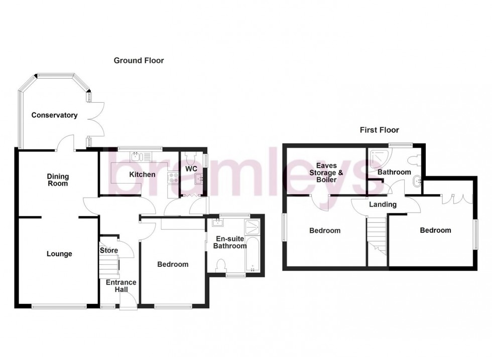 Floorplan for Sherwood Drive, Netherton, Huddersfield