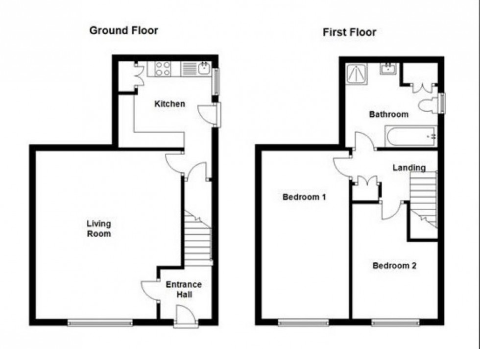 Floorplan for Church Lane, Shepley
