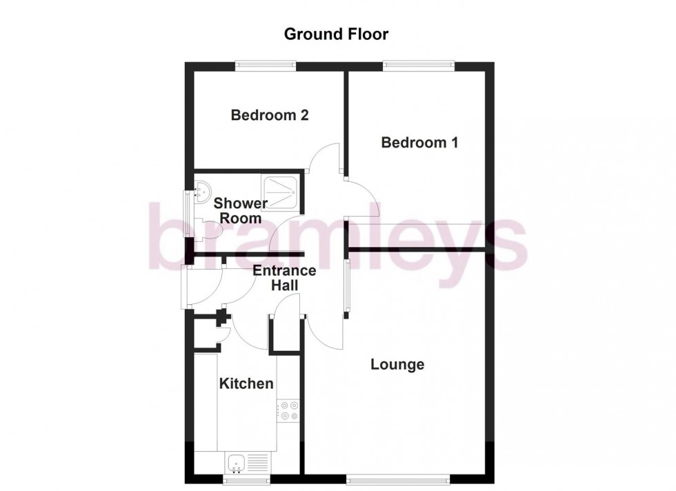 Floorplan for Celandine Drive, Salendine Nook, Huddersfield
