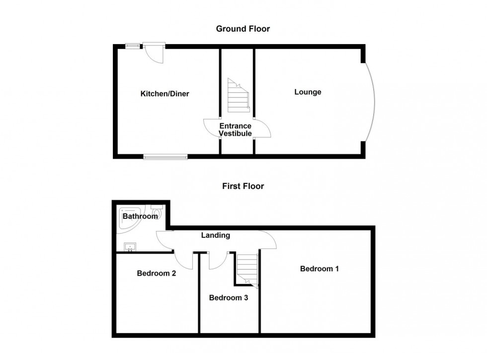 Floorplan for Belle Vue Street, Batley