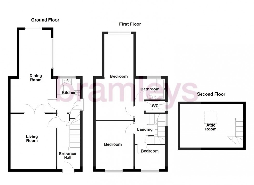 Floorplan for Clarkson Avenue, Heckmondwike