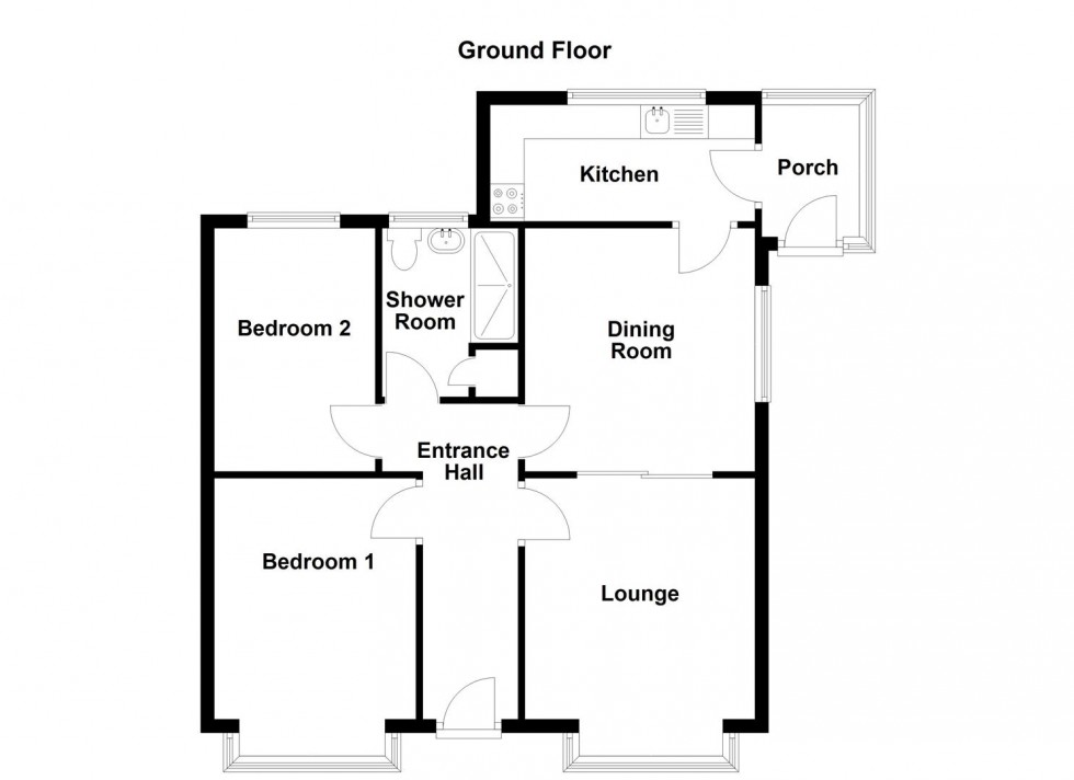 Floorplan for Hepworth Drive, Mirfield
