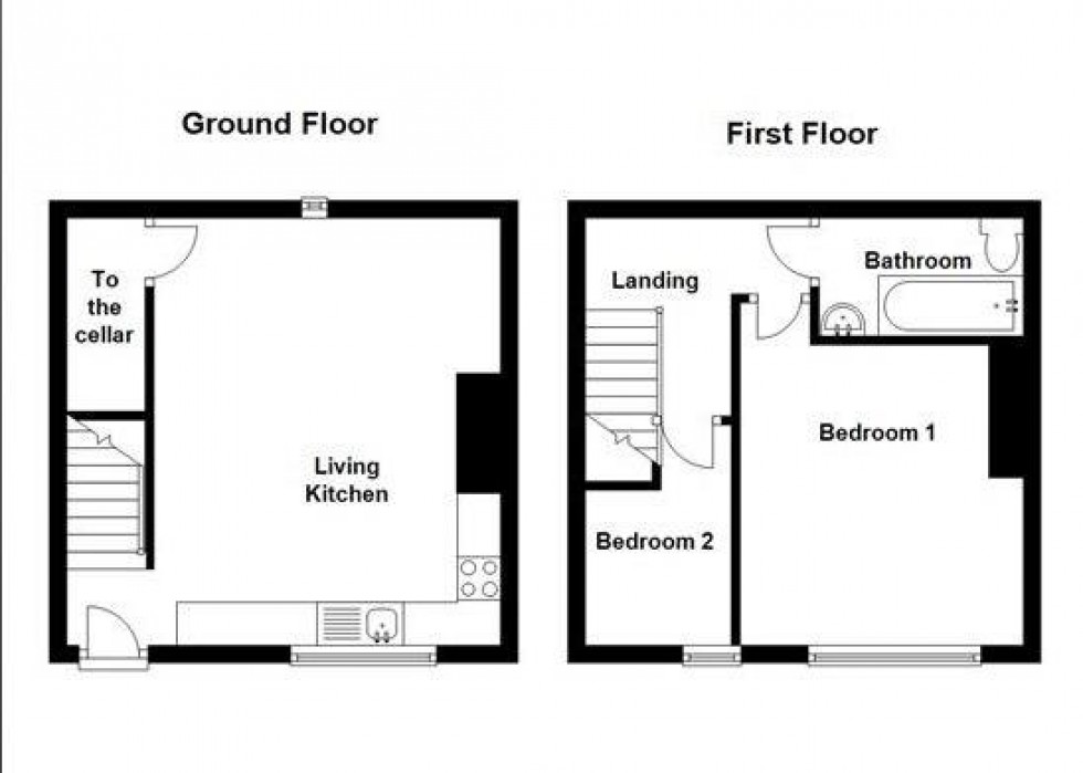 Floorplan for Track Road, Batley