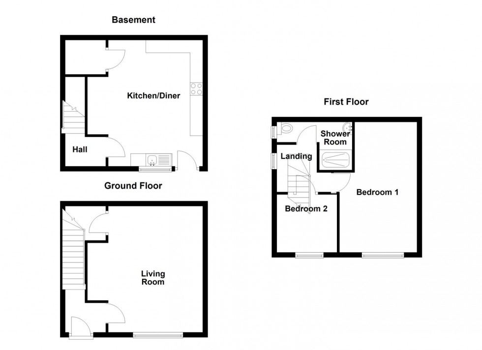 Floorplan for Vicar Street, Liversedge