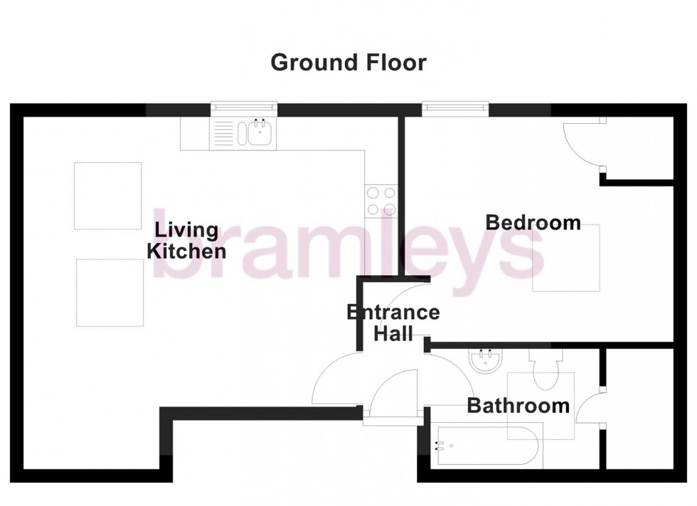Floorplan for Concord Street, Honley, Holmfirth