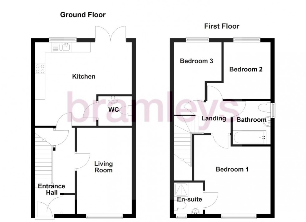 Floorplan for Siderite Close, Emley, Huddersfield