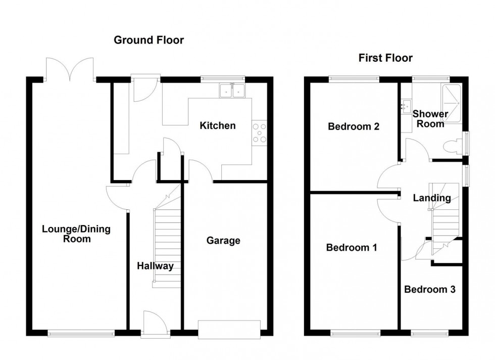 Floorplan for Fernhurst Road, Mirfield