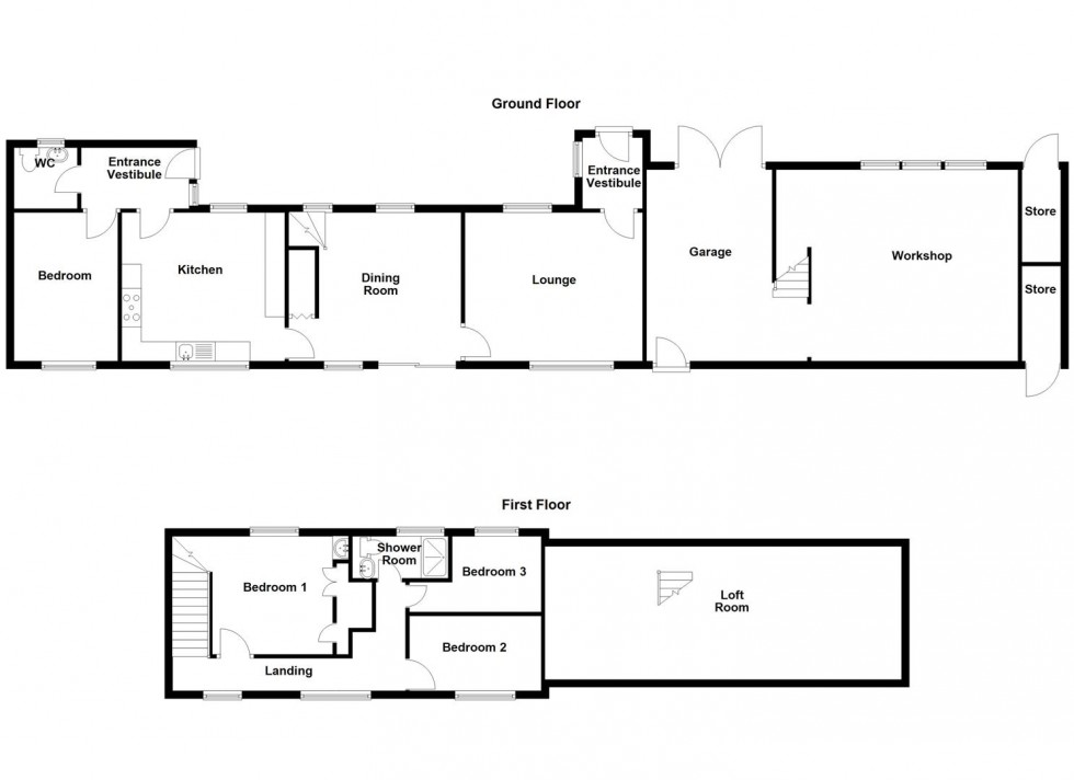Floorplan for Leeds Road, Mirfield