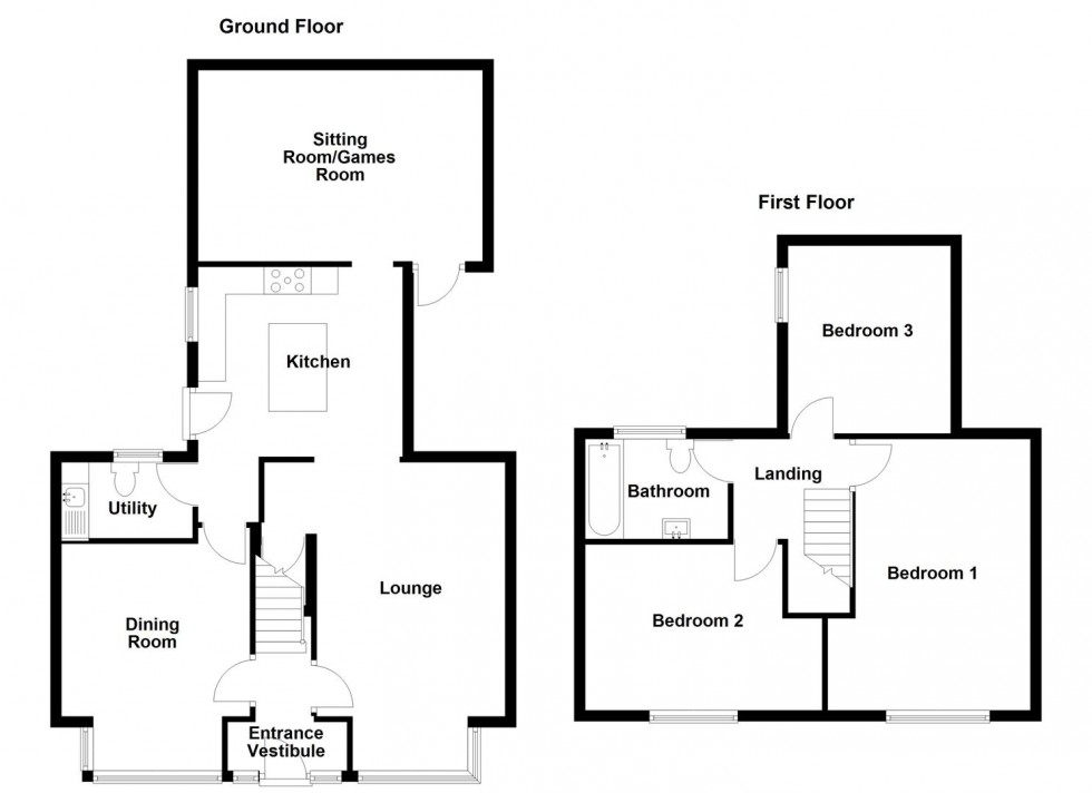 Floorplan for Knowles Hill Road, Dewsbury
