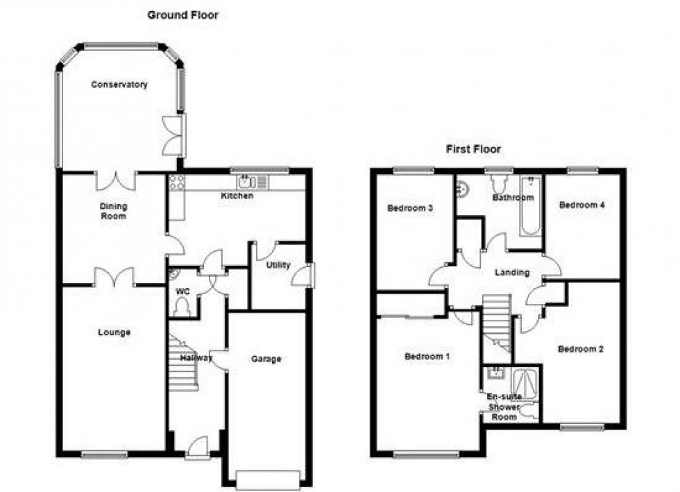 Floorplan for Stonebridge Walk, Shepley, Huddersfield