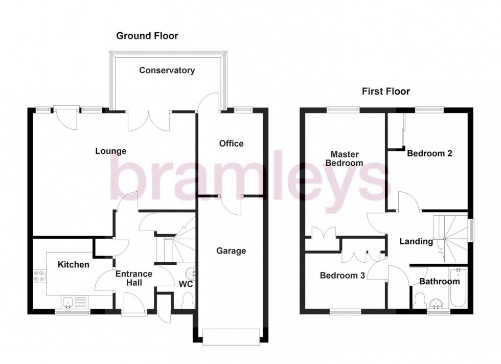 Floorplan for Butterwood Close, Beaumont Park, Huddersfield