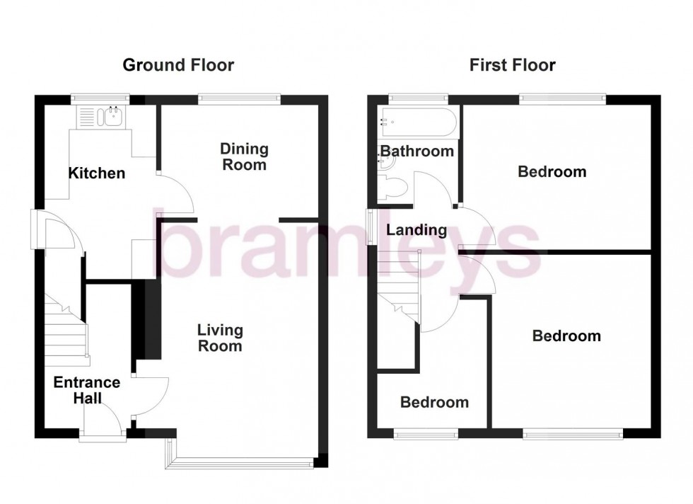 Floorplan for Greenside Avenue, Waterloo, Huddersfield