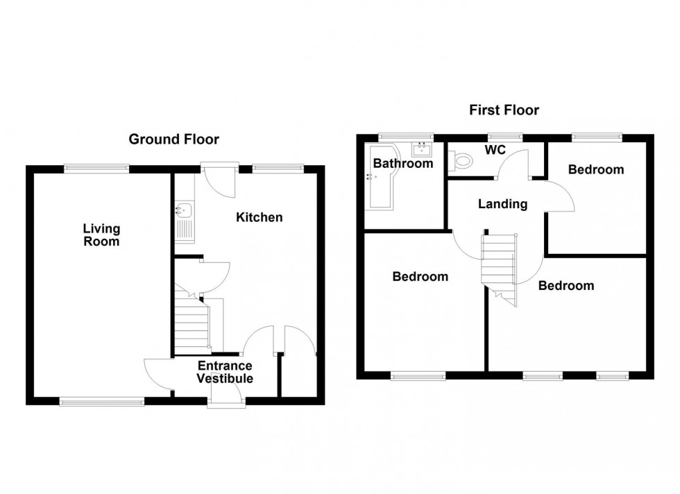 Floorplan for Woodfield Avenue, Batley